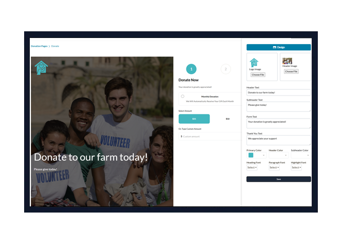 Online Donation Forms